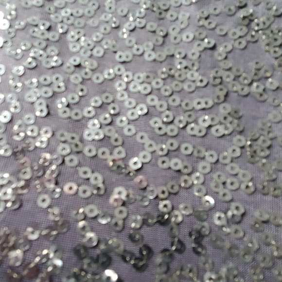 Grey sequin lined mini skirt - Picture 2 of 5